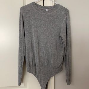 Gray bodysuit